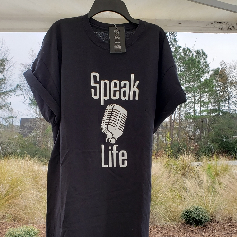 Speak Life Microphone T, Unisex, XL